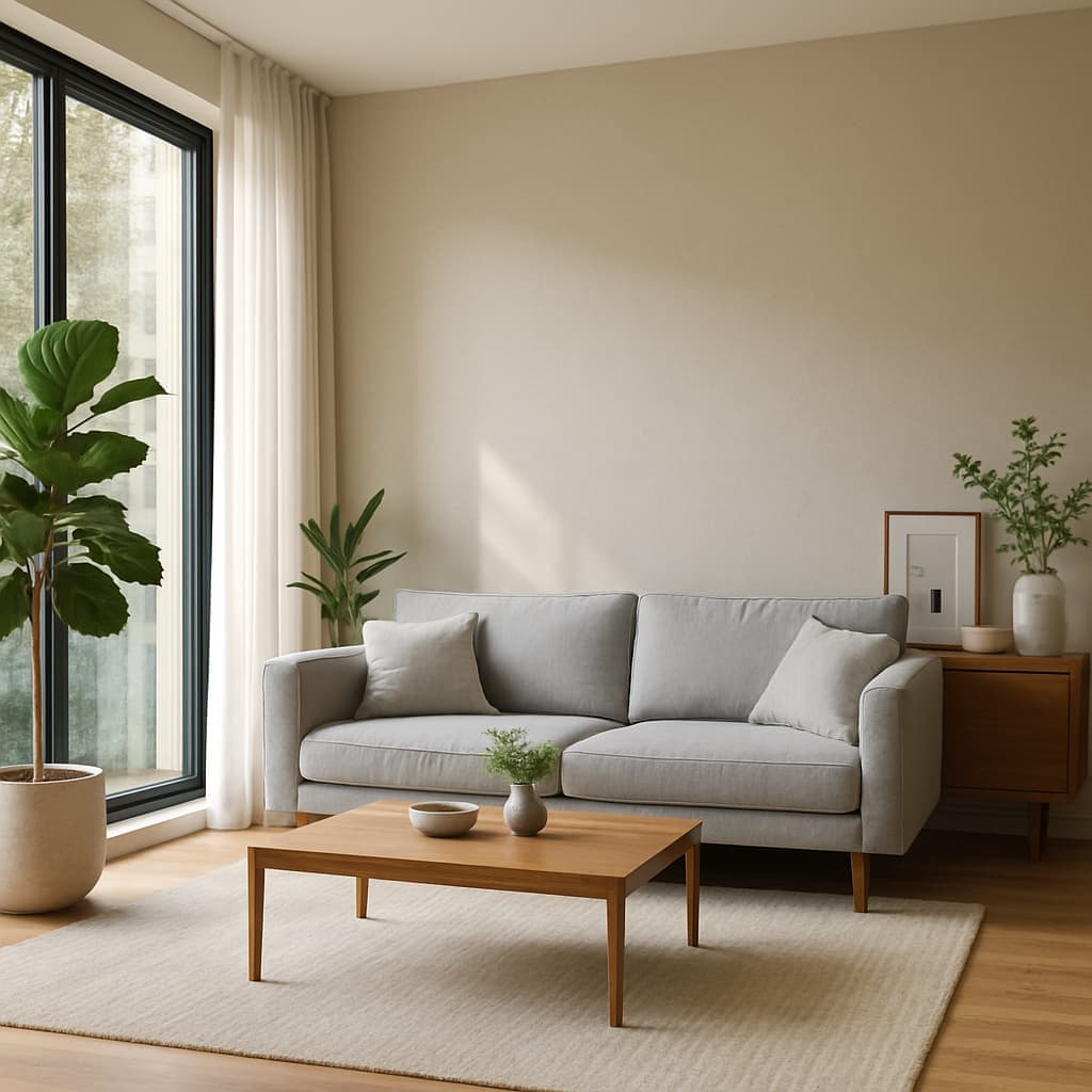 Clean and tidy living room
